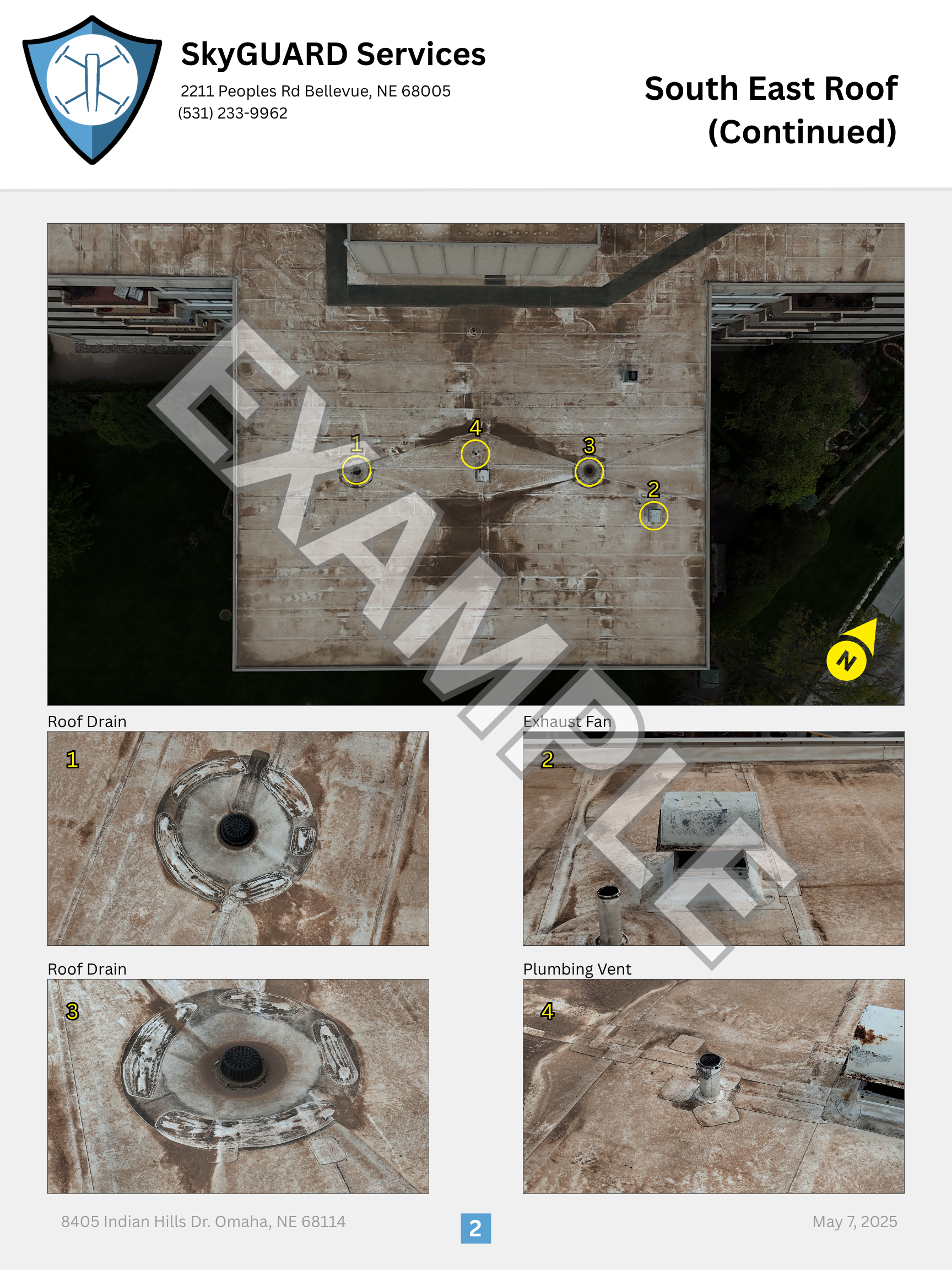 Commercial report example detail page